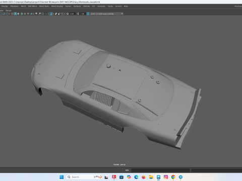 Chevrolet Monte Carlo 2001 NASCAR RC Body Shell 3D Print Model