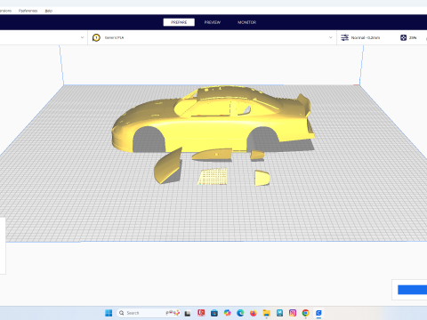 Chevrolet Monte Carlo 2001 NASCAR RC Body Shell 3D Print Model