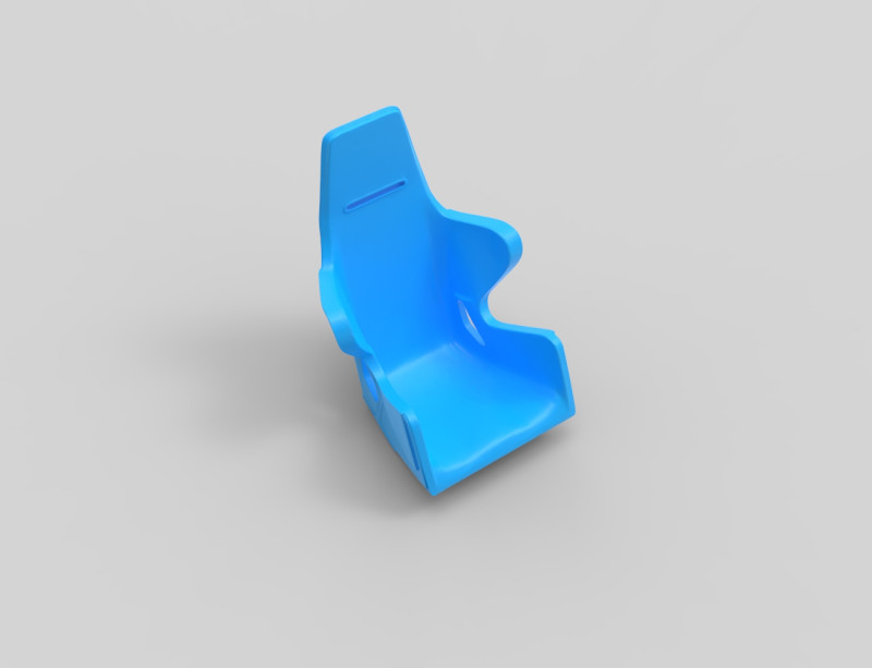 Racing Bucket Seat of rc 3D Print Model .c4d .max .obj .3ds .fbx .stl .blend