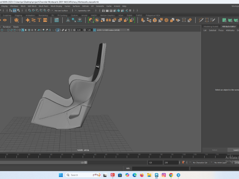 RC의 레이싱 버킷 시트 3D 프린트 모델