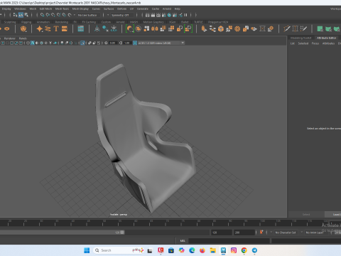 RC의 레이싱 버킷 시트 3D 프린트 모델