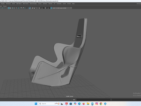 RC의 레이싱 버킷 시트 3D 프린트 모델