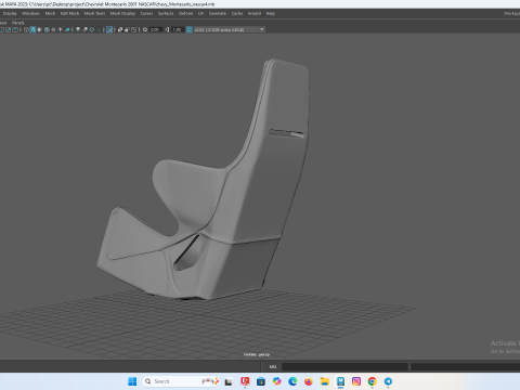 RC의 레이싱 버킷 시트 3D 프린트 모델