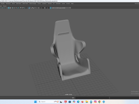 RC의 레이싱 버킷 시트 3D 프린트 모델