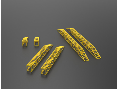 Robustes, modulares Rampen-Set 3D Druckmodell