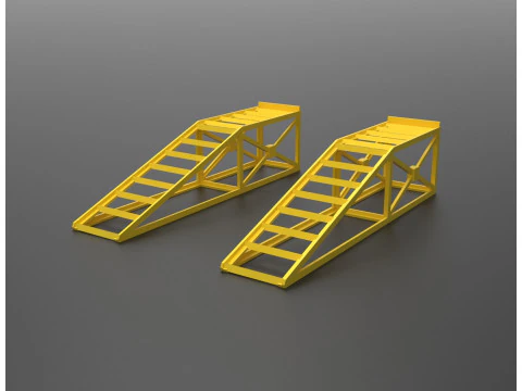 Heavy Duty Modular Construction Ramp Set 3D Print Model