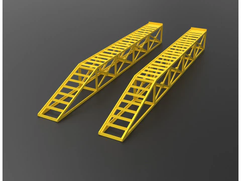 Heavy Duty Modular Construction Ramp Set 3D Print Model