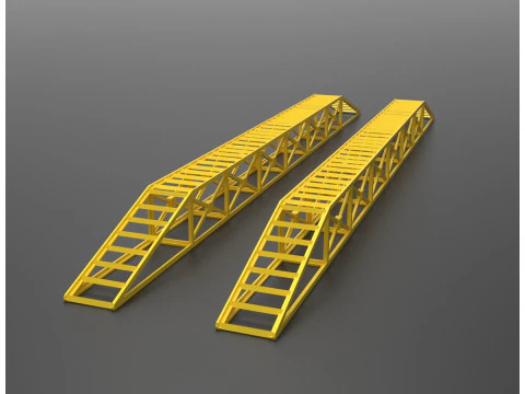 Heavy Duty Modular Construction Ramp Set 3D Print Model