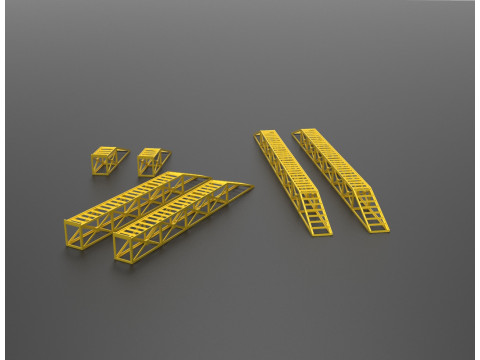 Robustes, modulares Rampen-Set 3D Druckmodell