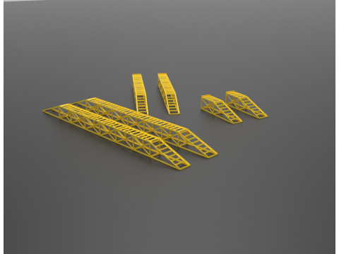 Robustes, modulares Rampen-Set 3D Druckmodell