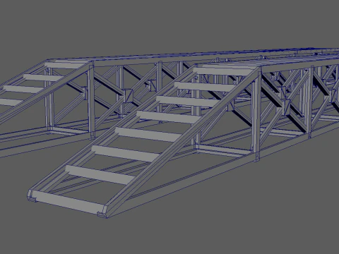 Heavy Duty Modular Construction Ramp Set 3D Print Model