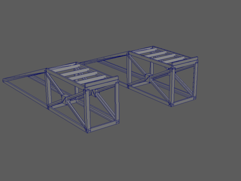 Robustes, modulares Rampen-Set 3D Druckmodell