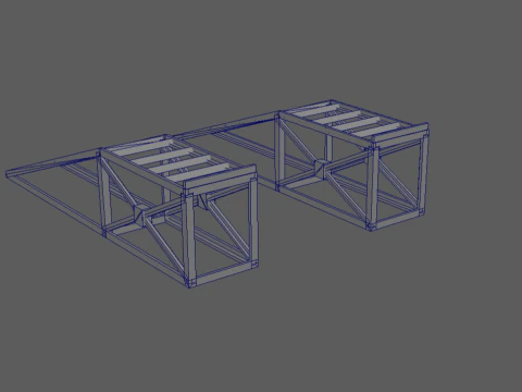 Heavy Duty Modular Construction Ramp Set 3D Print Model