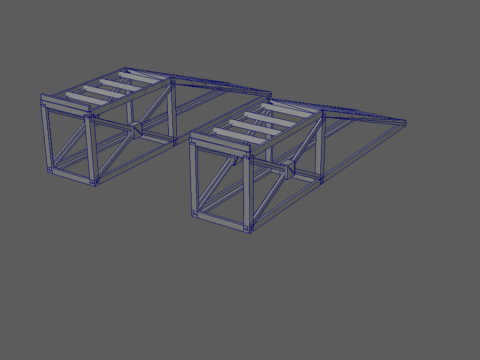 Robustes, modulares Rampen-Set 3D Druckmodell