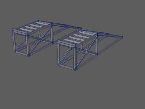 Heavy Duty Modular Construction Ramp Set 3D Print Model