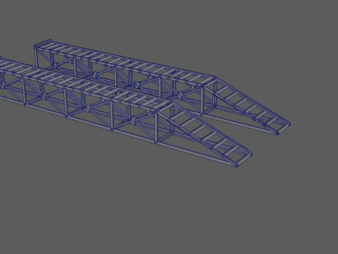 Heavy Duty Modular Construction Ramp Set 3D Print Model