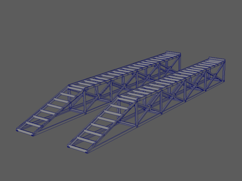 Robustes, modulares Rampen-Set 3D Druckmodell