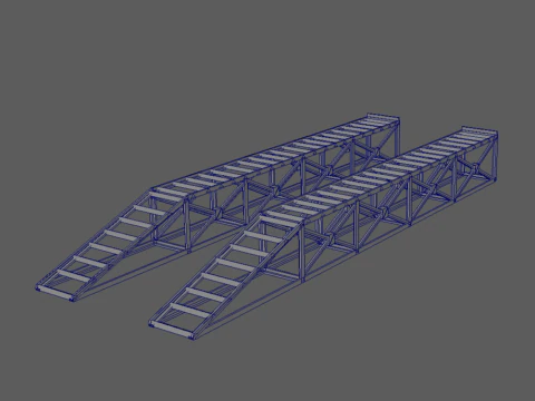 Heavy Duty Modular Construction Ramp Set 3D Print Model