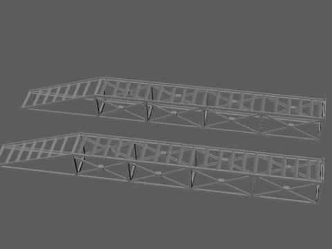 Heavy Duty Modular Construction Ramp Set 3D Print Model