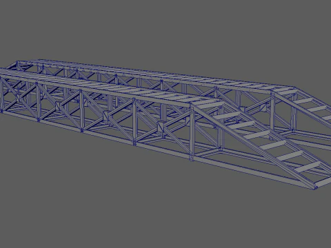 Heavy Duty Modular Construction Ramp Set 3D Print Model
