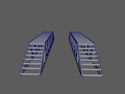 Robustes, modulares Rampen-Set 3D Druckmodell