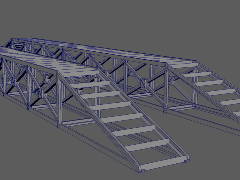 Robustes, modulares Rampen-Set 3D Druckmodell