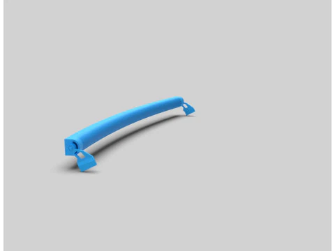 Curved LED Light Bar for RC Vehicles 3D Print Model