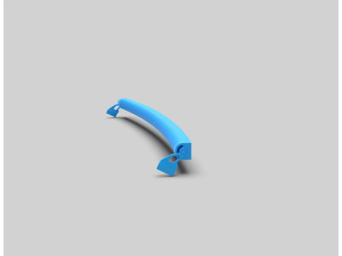 Curved LED Light Bar for RC Vehicles 3D Print Model