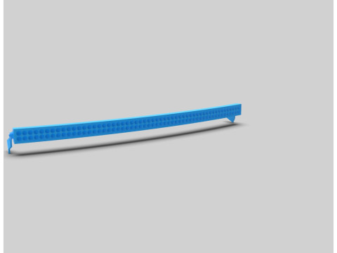 Barra de luces LED curva para vehículos RC Modelo de impresión 3D