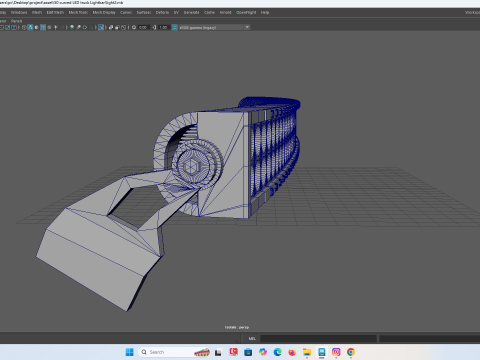 Barra de luces LED curva para vehículos RC Modelo de impresión 3D