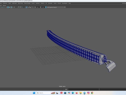 Barra de luces LED curva para vehículos RC Modelo de impresión 3D