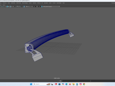 Barra de luces LED curva para vehículos RC Modelo de impresión 3D