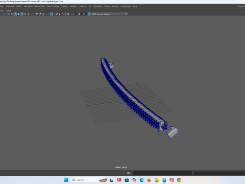 Barra de luces LED curva para vehículos RC Modelo de impresión 3D