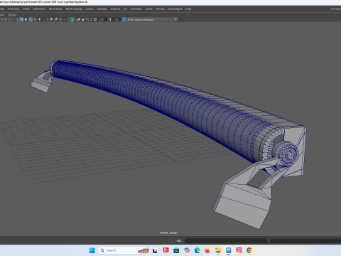 Barra de luces LED curva para vehículos RC Modelo de impresión 3D