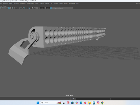 Barra de luces LED curva para vehículos RC Modelo de impresión 3D
