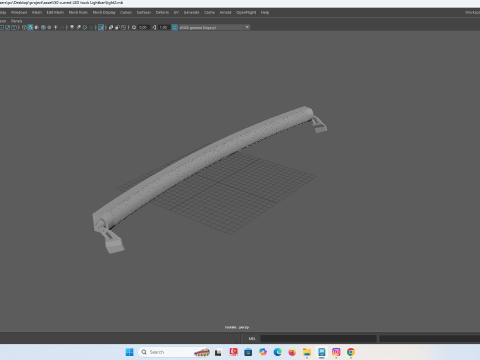 Barra de luces LED curva para vehículos RC Modelo de impresión 3D
