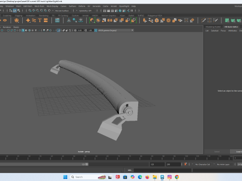 Barra de luces LED curva para vehículos RC Modelo de impresión 3D
