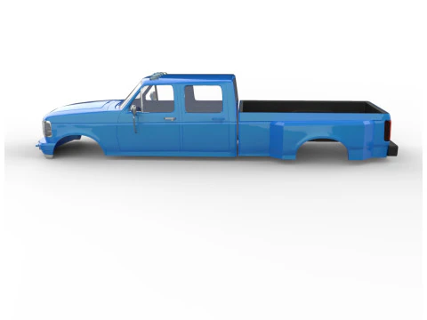 F150 двойная кабина 4x4 199297 кузов с двойным радиоуправлением 3D Принт Модель