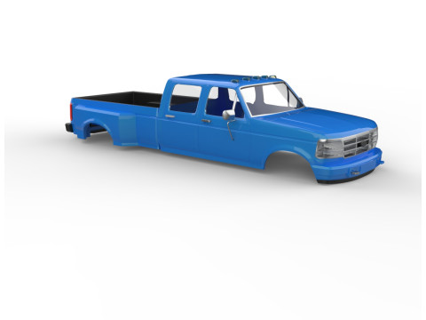 F150 з подвійною кабіною 4x4 199297 з подвійним керованим кузовом 3D Принт Модель