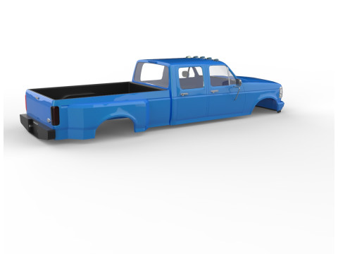 F150 з подвійною кабіною 4x4 199297 з подвійним керованим кузовом 3D Принт Модель