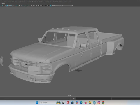 F150 двойная кабина 4x4 199297 кузов с двойным радиоуправлением 3D Принт Модель