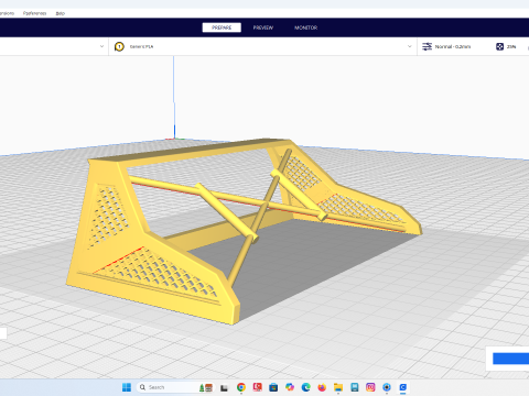 Toyota Hilux 2016 두통 랙 - 산토 안토니오 RC 스케일 모델 액세서리 3D 프린트 모델