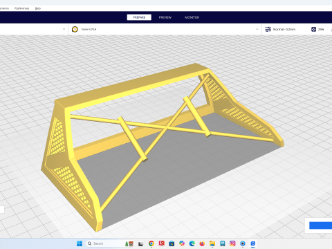 Toyota Hilux 2016 두통 랙 - 산토 안토니오 RC 스케일 모델 액세서리 3D 프린트 모델