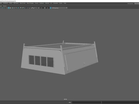 ARE Style Pickup Truck Canopy and Camper Shell 3D Print Model