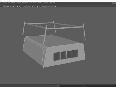 ARE Style Pickup Truck Canopy and Camper Shell 3D Print Model