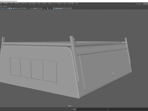 ARE Style Pickup Truck Canopy and Camper Shell 3D Print Model