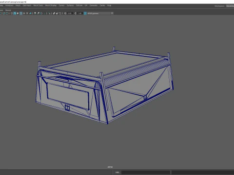 ARE Style Pickup Truck Canopy and Camper Shell 3D Print Model