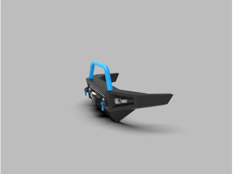 Передняя лебедка с дистанционным управлением для бездорожья, бампер &laquo;кошачий глаз&raquo; с дугой Bull и светодиодной подсветкой 3D Принт Модель