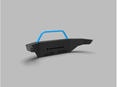 Передняя лебедка с дистанционным управлением для бездорожья, бампер &laquo;кошачий глаз&raquo; с дугой Bull и светодиодной подсветкой 3D Принт Модель