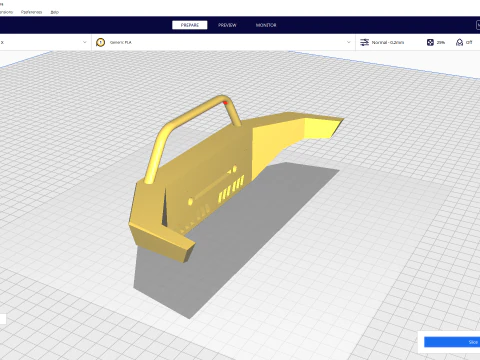 Передняя лебедка с дистанционным управлением для бездорожья, бампер &laquo;кошачий глаз&raquo; с дугой Bull и светодиодной подсветкой 3D Принт Модель